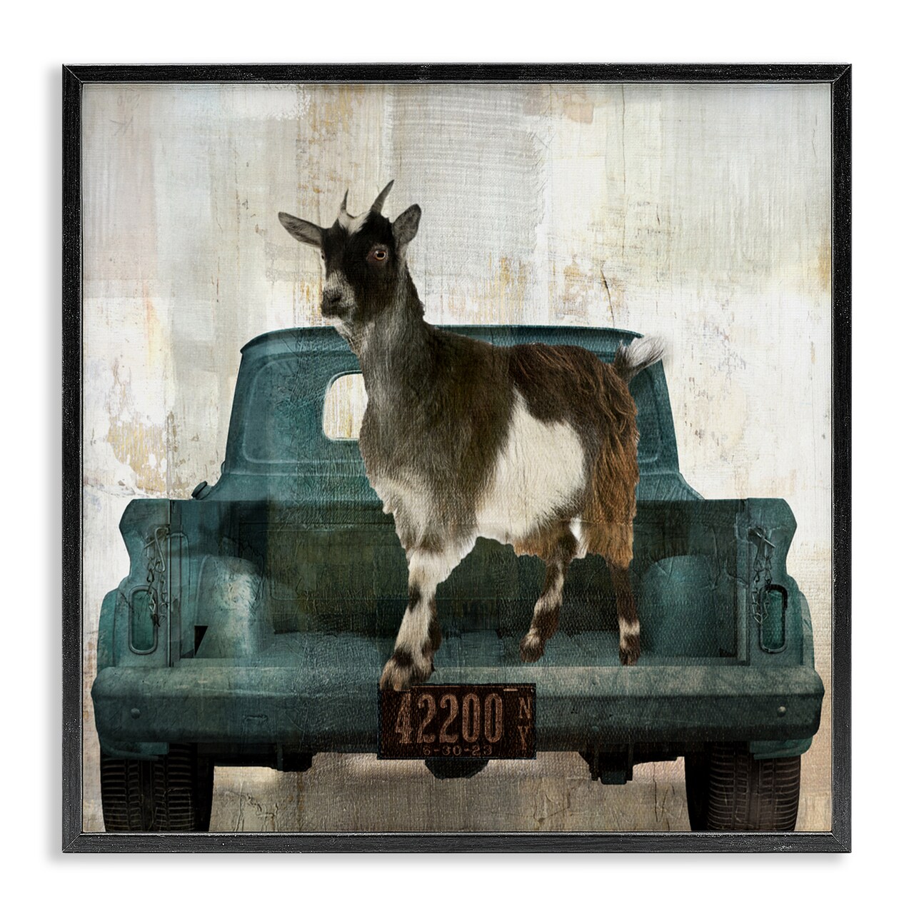 Stupell Industries Rustic Goat Vacation Framed Giclee, design by Sophie 6